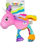 LAMAZE Tilly Unicorn Toy with Rainbow Mane Wings Crinkle Texture view 7