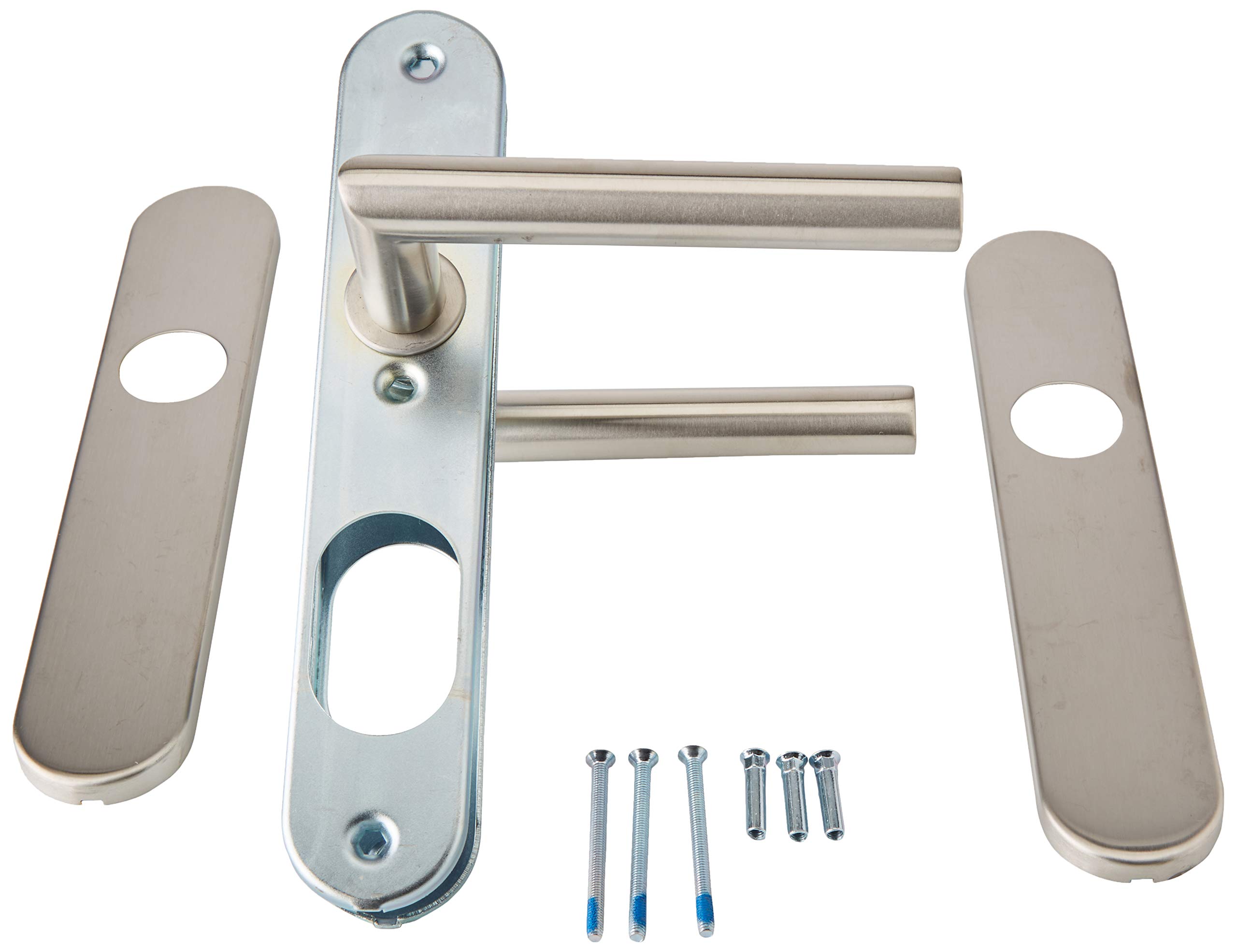 Bricard Tempo Disco 666470 Set of Stainless Steel Handles on Plate, 666469