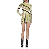 AFRM Womens Mirza Long Sleeve Front Ruched Mini Bodycon Dress