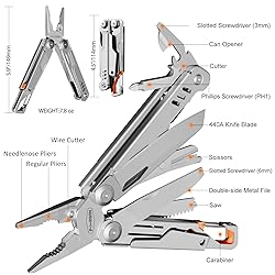 PERWIN Multitool Stainless Steel Multi-Tool Pliers