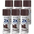 Rust-Oleum 249081-6PK Painter's Touch 2X Ultra Cover Spray Paint, 12 oz, Satin Espresso, 6 Pack