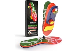 Bukihome Insoles with Metatarsal Foot Pads for Women - Mortons Neuroma Treatment for Foot Pain Relief, Metatarsalgia Insoles 
