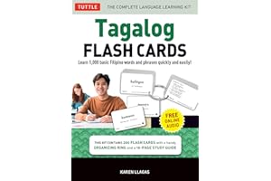 Tagalog Flash Cards Kit: Learn 1,000 Basic Filipino Words and Phrases Quick and Easily! (Free Online Audio Recordings)