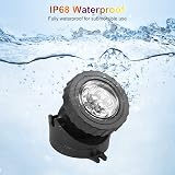 NATPOW RGB Underwater Pond Lights 8 in 1 IP68 Bluetooth App Control view 6