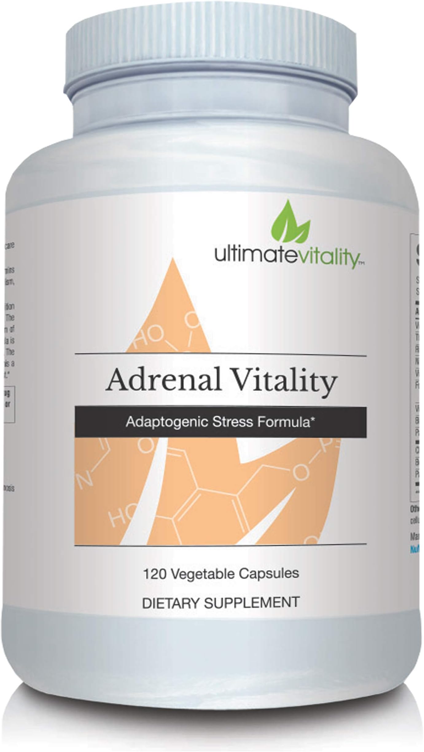 Adrenal Vitality -Vegetarian formulated Adrenal Fatigue Supplement- Powerful Adaptogenic Cortisol Manager - Extracts of Cordyceps, Rhodiola and Ginseng 120 Vegetarian Capsules
