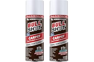 Horsepower Bull Shot Carpet Spot & Stain Remover by Horsepower, AS-SEEN-ON-TV, Made in USA, Just Point & Spray, Stain-Lifting