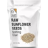 It's Just - Raw Sunflower Seeds, 1.88lbs, Product of Bulgaria, Unsalted, Shelled, Perfect for Baking, 30oz