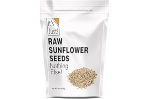 It's Just - Raw Sunflower Seeds, 1.88lbs, Product of Bulgaria, Unsalted, Shelled, Perfect for Baking, 30oz