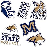 Desert Cactus Montana State University Sticker Bobcats MSUr Vinyl Decals Laptop Water Bottle Car Scrapbook Sheet T2 (Type 2-3)