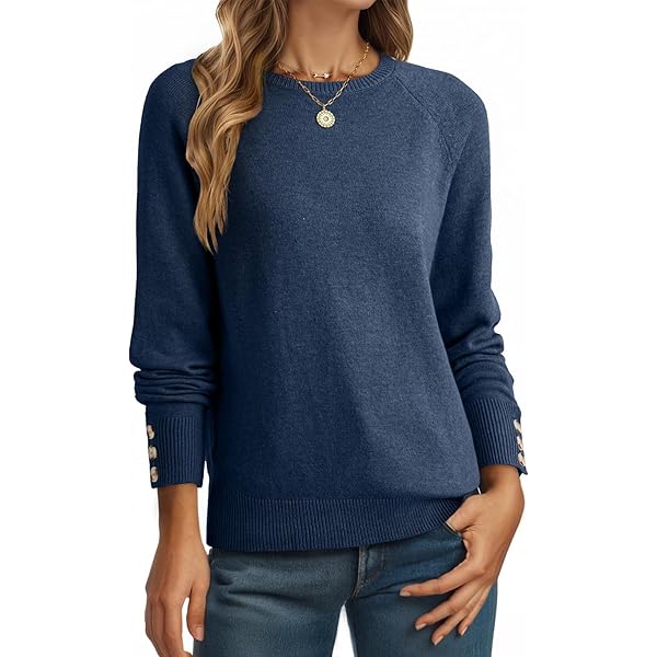 Women's Solid Drop Shoulder Asymmetrical Neck Sweater Casual