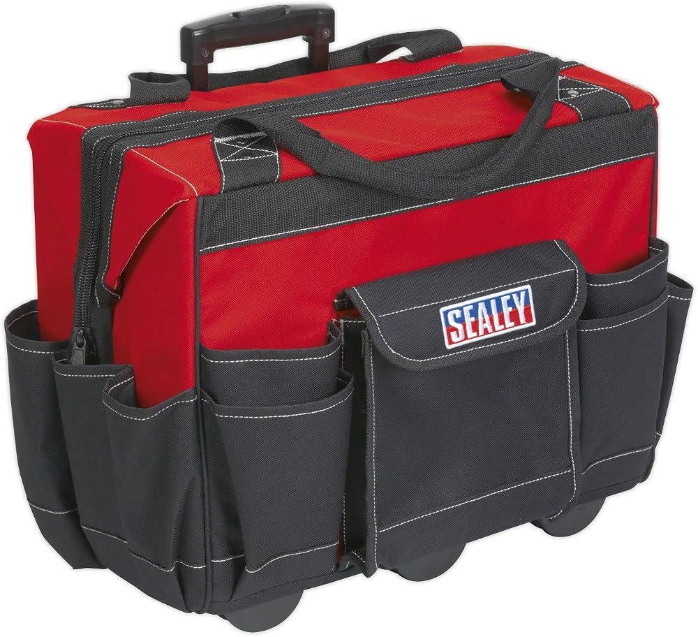 Sealey AP512 Heavy Duty 450mm Wheeled Tool Storage Bag with Multiple Pockets