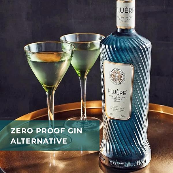 FLUÈRE FLORAL BOTANICAL BLEND | GIN ALTERNATIVE | PREMIUM NON-ALCOHOLIC DISTILLED SPIRIT | ALCOHOL-FREE SPIRIT ALTERNATIVE FOR ZERO PROOF COCKTAILS