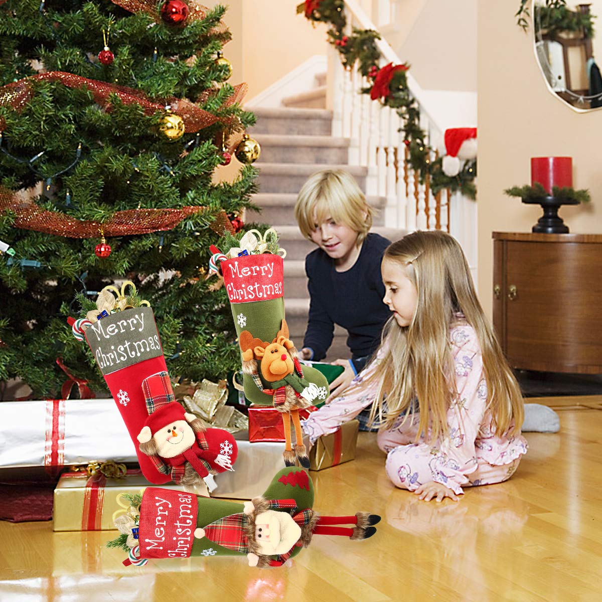 Dreampark Christmas Stockings, Big Xmas Stockings Decoration - 18\