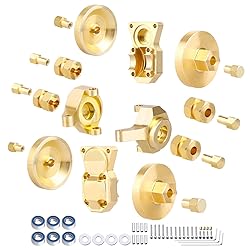 AllinRC SCX24 Brass Upgrades Set Steering Knuckles