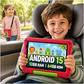 CALLSKY-NOTE Smooth 8-Inch Kids Tablet | Android 15 First Tablet for Kids Ages 3&ndash;7 with Google Play, Kids Space, Parental Controls, EVA Case, Stand and Strap, WiFi 6