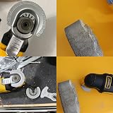 XXGO 3 Pcs Grout Removal Blades Oscillating Diamond Fits Bosch Dremel Makita view 6