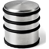 MEKBOK Decorative Stainless Steel Door Stopper with Rubber Rings