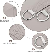 AXT SHADE Sun Shade Sail 3x4m Waterproof UV Block Canopy Taupe Rectangle view 4