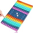 Big Pop Game Fidget Toys, Pop Chess Board Game with Dices Fidget Toy, Classroom Family Games Fidget Toys for Adults Boys Girls, Stress Relief Fidget Toys for Kids