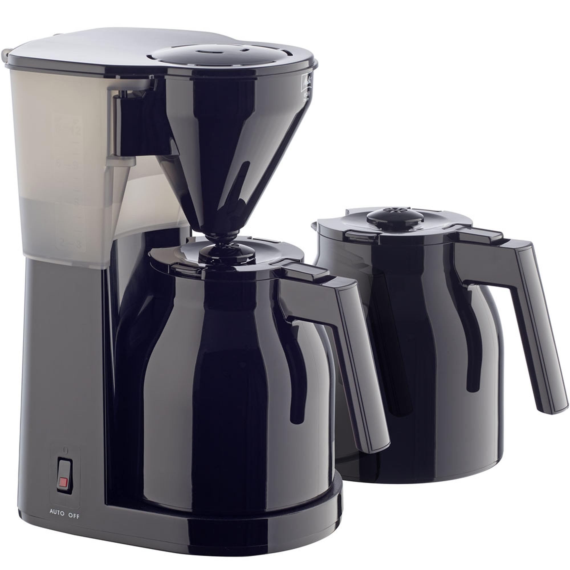 Melitta Filter Coffee Maker with Extra Insulated Jug, Easy Therm II Model, 1023-06, Black, 6762893