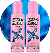 Crazy Color Sky Blue Semi-Permanent Hair Dye 200ml Vegan Formula