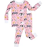 Little Sleepies Two-Piece Pajama Set for Boys & Girls, Soft Viscose from Bamboo Toddler Pajamas for Kids, Family Matching PJs