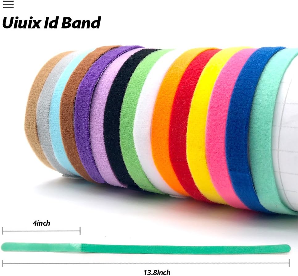 Puppy Whelping Collars, Uiuix 15 Colors Puppy ID Collars, Double-Sided Soft Adjustable ID Bands for Newborn Pet Dog Cat (15 Pcs) : Pet Supplies