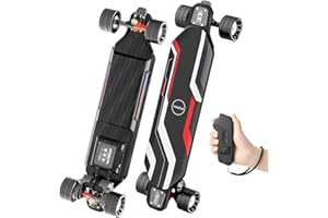 Maxfind Cyber Max X Electric Skateboard for Adults, 31MPH Electric Longboard with Remote, 34 Miles Range, Dual 1800W Belt Mot