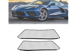 BILLFARO 2Pcs Front Mesh Grill Inner Guard,Aluminum Honeycomb Radiator Grille Guard Car Grill Mesh Body Bumpers Inner Grill Grate Cover Accessories for Corvette C8 C8.R Z51 2020-2023
