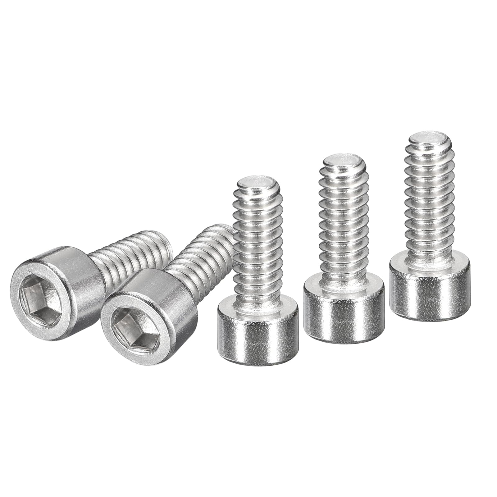 DTGN #10-24x1/2" Socket Head Cap Screws Bolts, 50Pcs 304 Stainless Steel 18-8, Machine Hex Socket Screw, Hex Drive, Bright Finish, UNC Coarse Thread Fully Threaded โ image 1