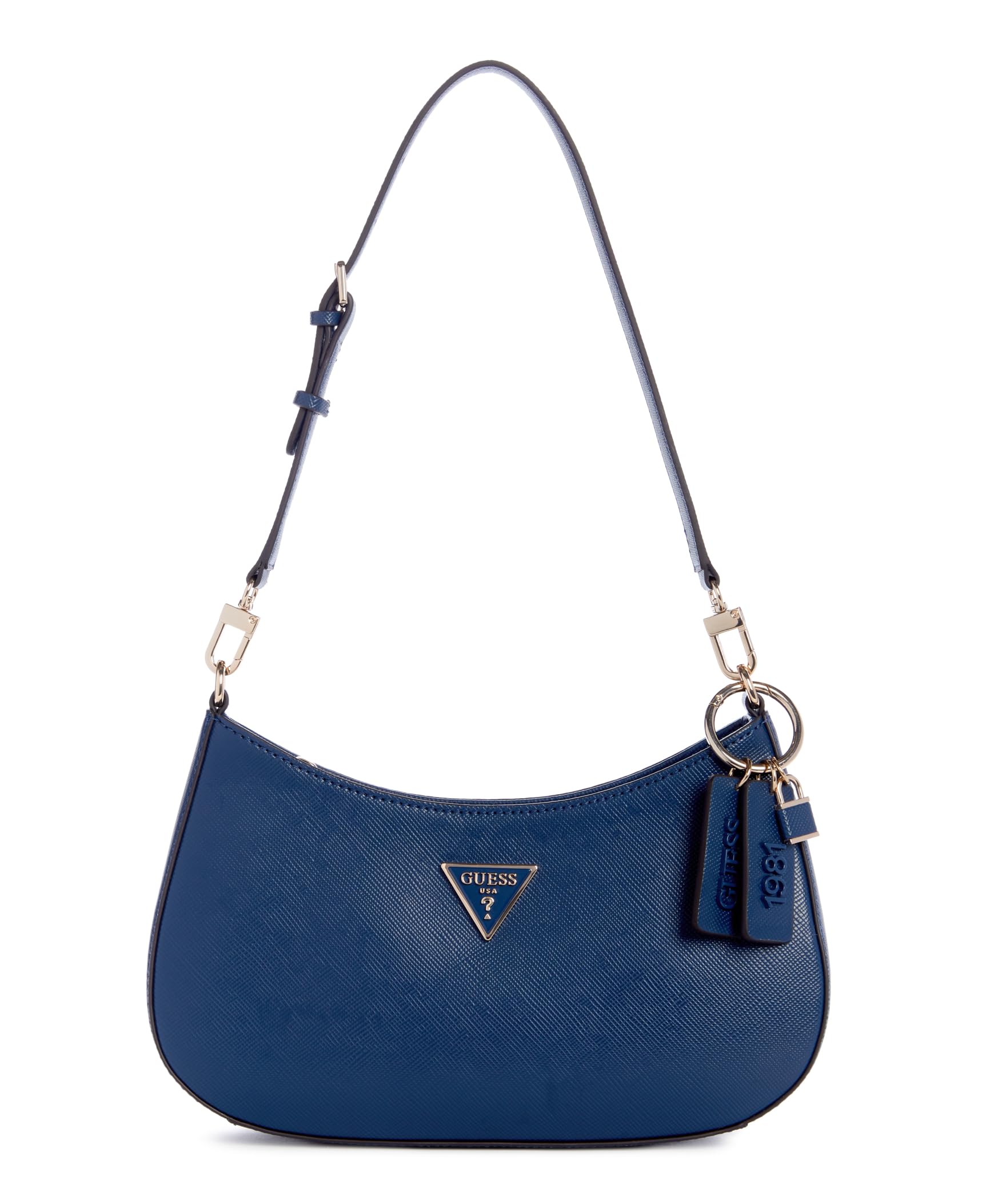 GUESS Noelle Top Zip Shoulder Bag, Navy