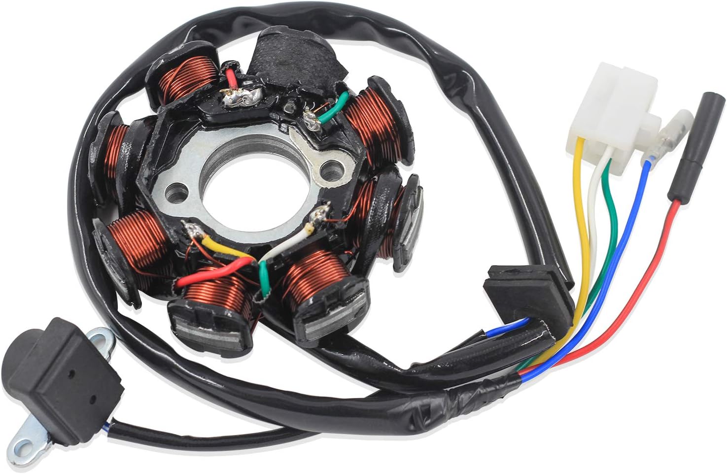 Trkimal Ignition Stator Magneto 5 Wire AC 8 Pole Coil For GY6 49cc 50cc