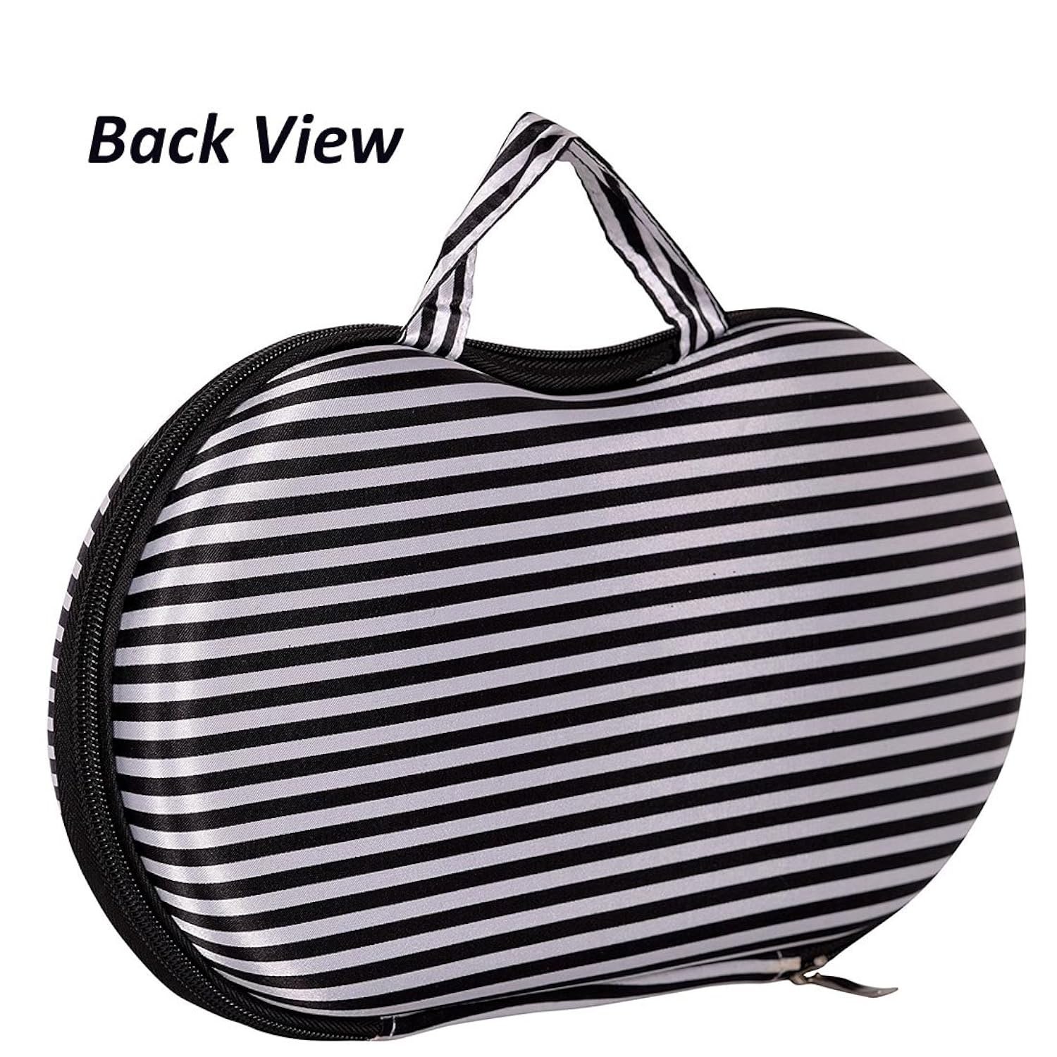 packnbuy bra travel organizer zip case for drawer suitcases black white