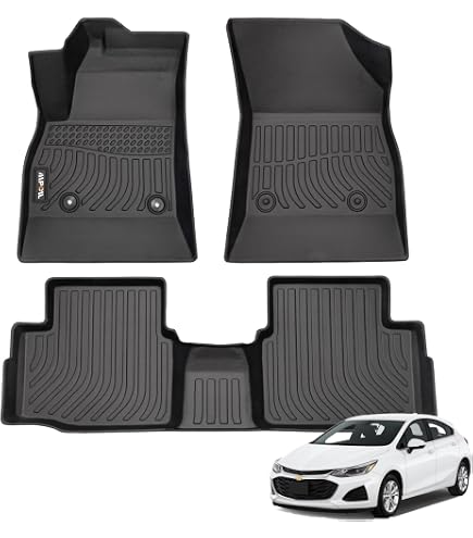 Heavy Duty All Weather Trimmable 3PC Beige Rubber Floor Mats Fits Ford