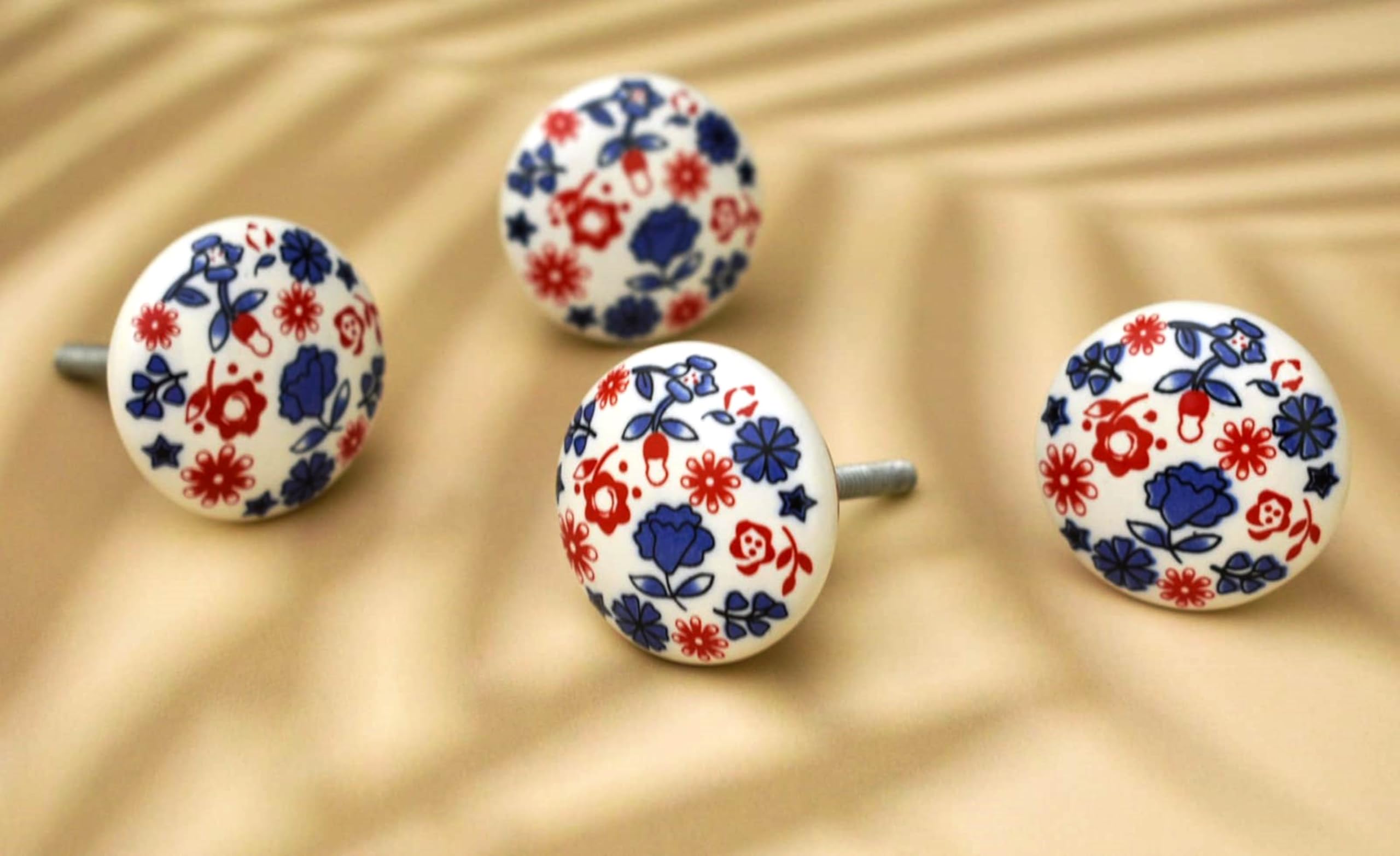 ARTISNO Ceramic Knobs Kitchen Cabinet Drawer Knobs Hardware Knobs Handmade Knobs Cabinet Knobs Ceramic Door Knobs. Set of 10 (Multi_108)