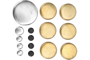 HEADERBS Freeze Plug Kit, Brass Frost Expansion Plugs MPE-100BR PE-108R PE108B for Small Block Windsor Engines 255ci 260ci 289ci 302ci 351ci 1962-2001