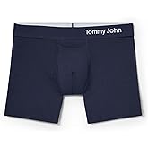 Tommy John Men’s Trunk 4" Underwear, Supima Cool Cotton Boxer Briefs with Supportive Contour Pouch, Soft Breathable Waistband