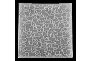 DDOUJOY Stone Pattern Plastic Embossing Folders for Card Making Scrapbooking and Other Paper Crafts 3090974