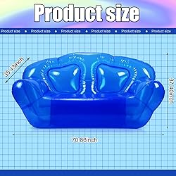 Kigley Transparent Inflatable Sofa Seat Blow up