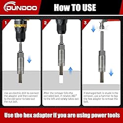 16pcs Bolt Extractor Kit, Stripped Bolt Extractor