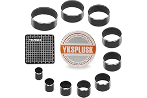 YKSPLUSK Leather Circle Cutter Tool Set, 10 Pieces Circle Punch Tools 15 20 25 30 35 40 45 50 55 60mm, High Carbon Steel Round Cutting Dies - Leather Hole Punch Tool Kit for DIY Leathercrafts