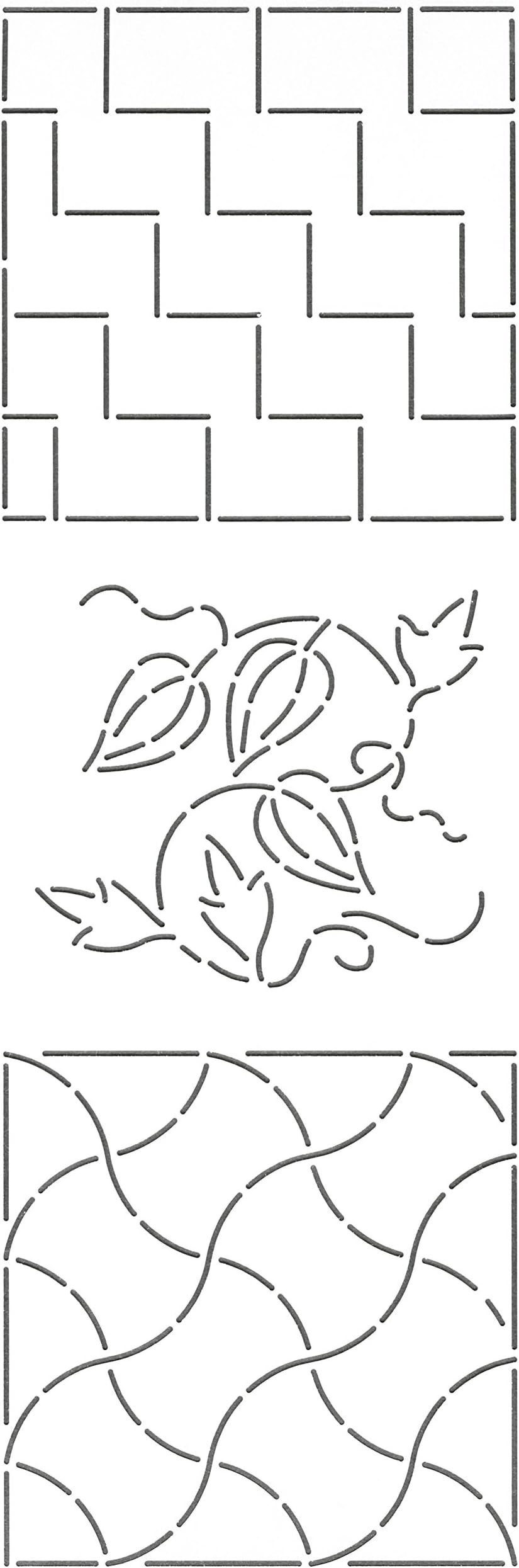 Quilting Creations Mini Sashiko Stencil, 8"