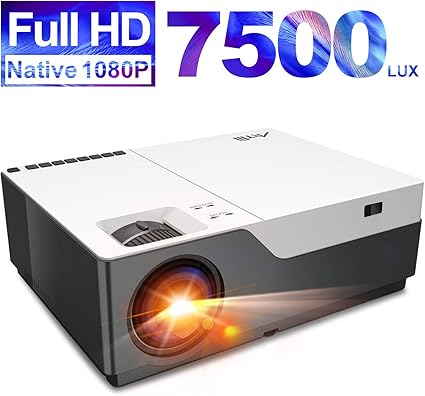 Artlii Stone 7500 Lúmenes, Proyector Full HD 1080P Nativo ...