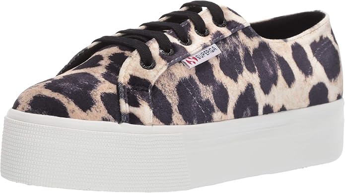 superga leopard velvet sneakers