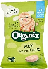 Organix Apple Rice Cake Clouds 40 g Pack of 6 Baby Snack 7+ Months view 6