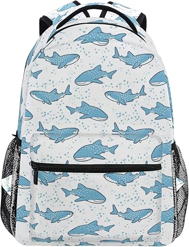 Amazon Co Jp 通学 リュック ジンベエザメ柄 メンズ レディース おしゃれ リュックサック 高校生 アウトドア 旅行 軽量 人気 男女兼用 シューズ バッグ