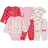 Amazon Essentials Disney | Marvel | Star Wars Unisex Babies' 6-Piece Outfit Set, Pack of 6