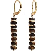 Natural Lightweight Beaded Dangling Earrings Gemstone Handmade Crystal Jewelry Hypoallergenic Non Tarnish Gold Plated Perfect Elegant Jewelry Gifts For Women