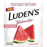 Luden's Sore Throat Relief Drops, Watermelon, 90 Count | Sore Throat Lozenges, for Minor Everyday Irritation &amp; Dry Mouth, Soothes Throats, With Pectin