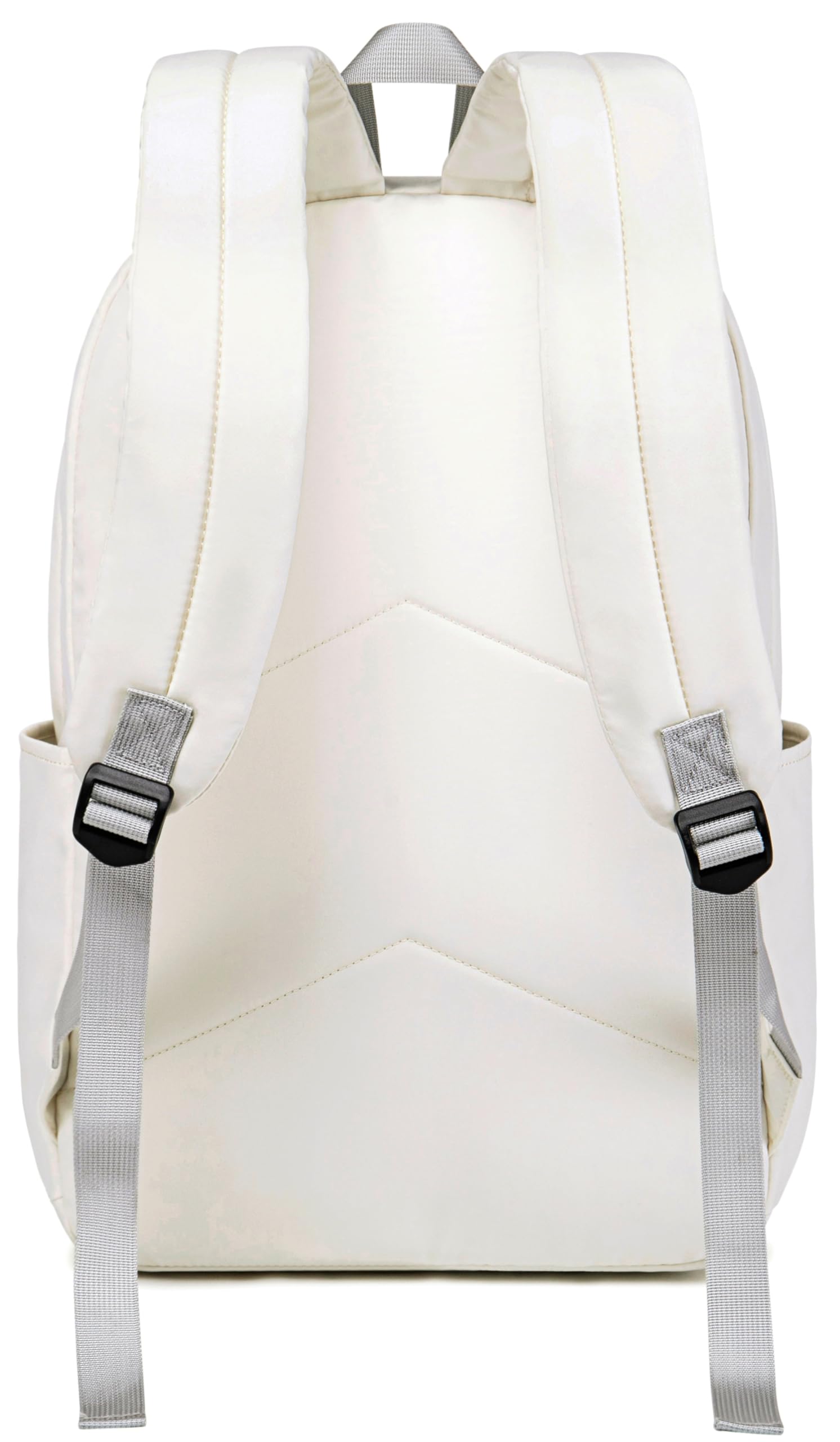 School Backpack for Teen Girls Women Laptop Backpack College Bookbags Middle School Travel Work Commuter Back Pack(Solid Beige)